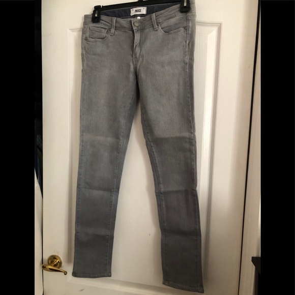 Paige Skyline Skinny Steely Wash Jean - Picture 2 of 16